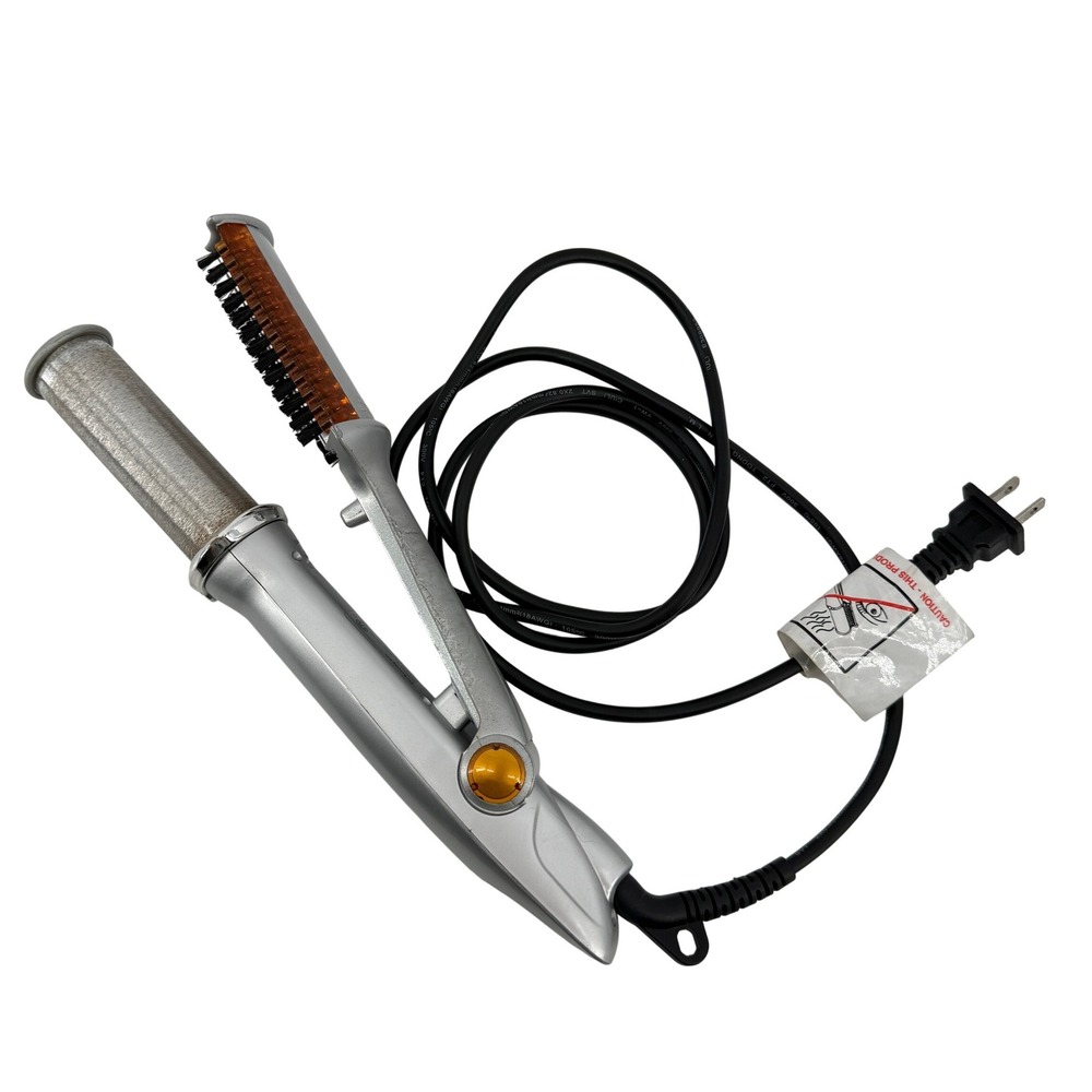 InStyler Original Rotating Curling Iron Brush IS1001 110-240V Silver 1.25" Works